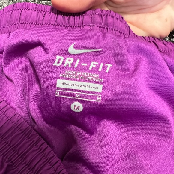 Nike Dri Fit Purple Shorts Medium - Picture 3 of 6